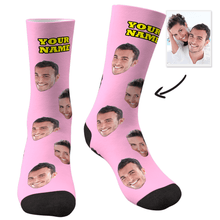 Custom Face Socks LGBT Socks Add Pictures And Name Colorful