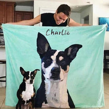 custom blanket with dog picture