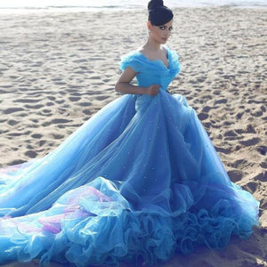 royal blue cinderella dress