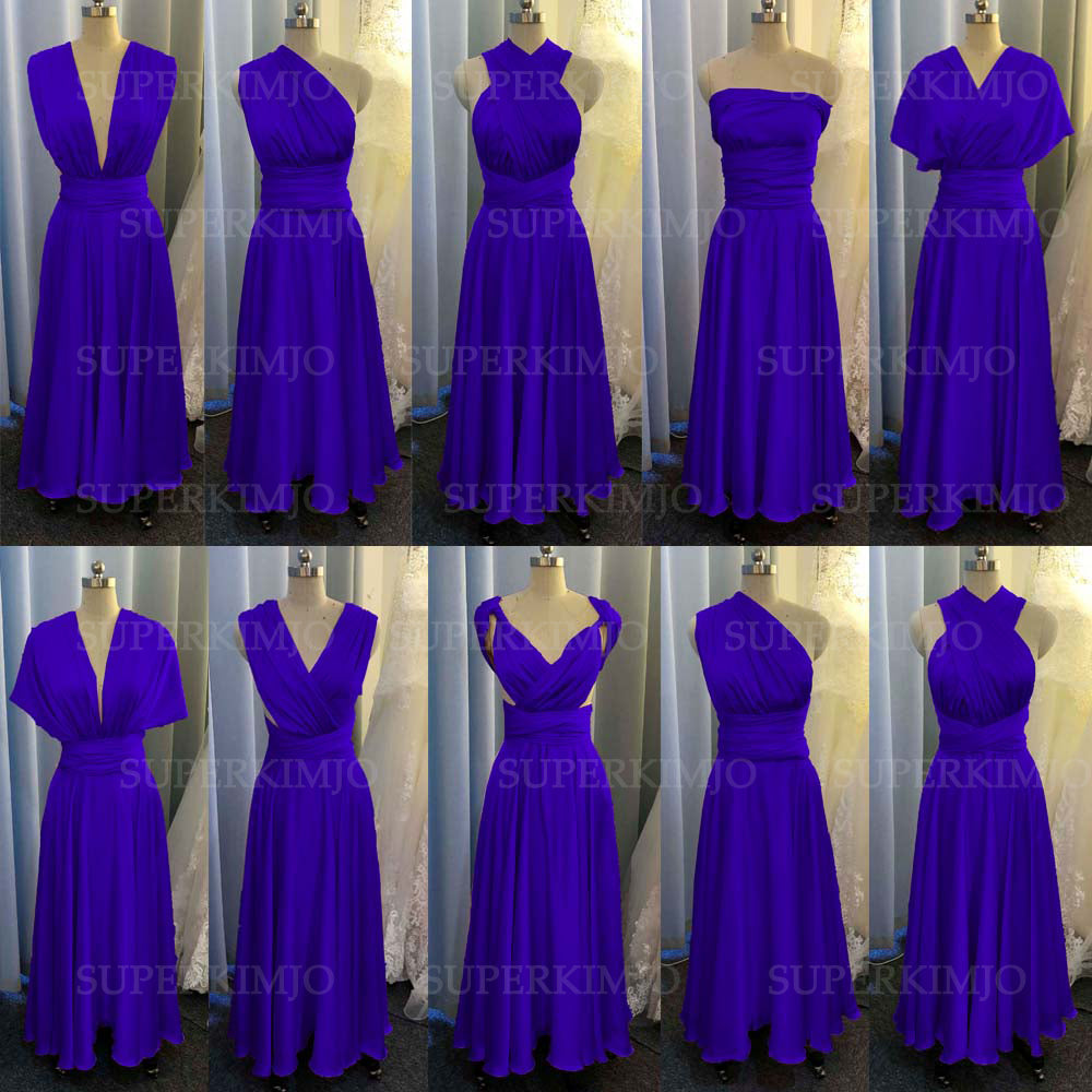 royal blue satin bridesmaid dresses