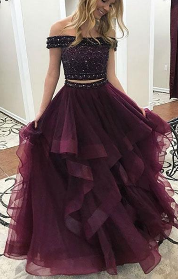 deep purple prom dresses