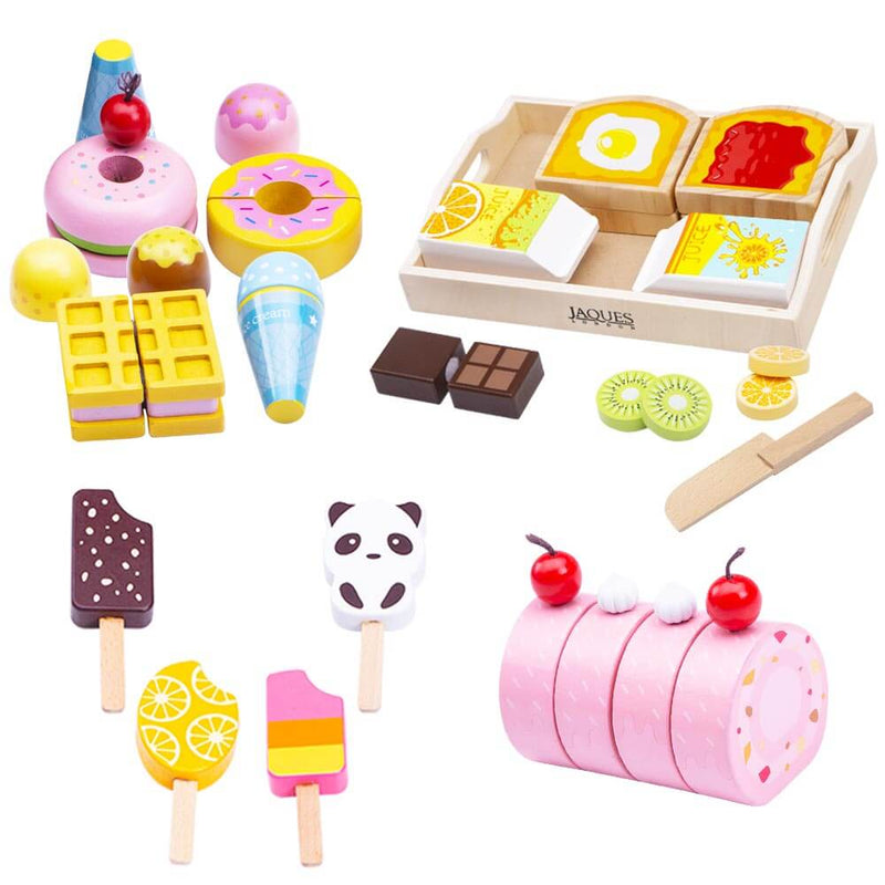 wooden childrens play food