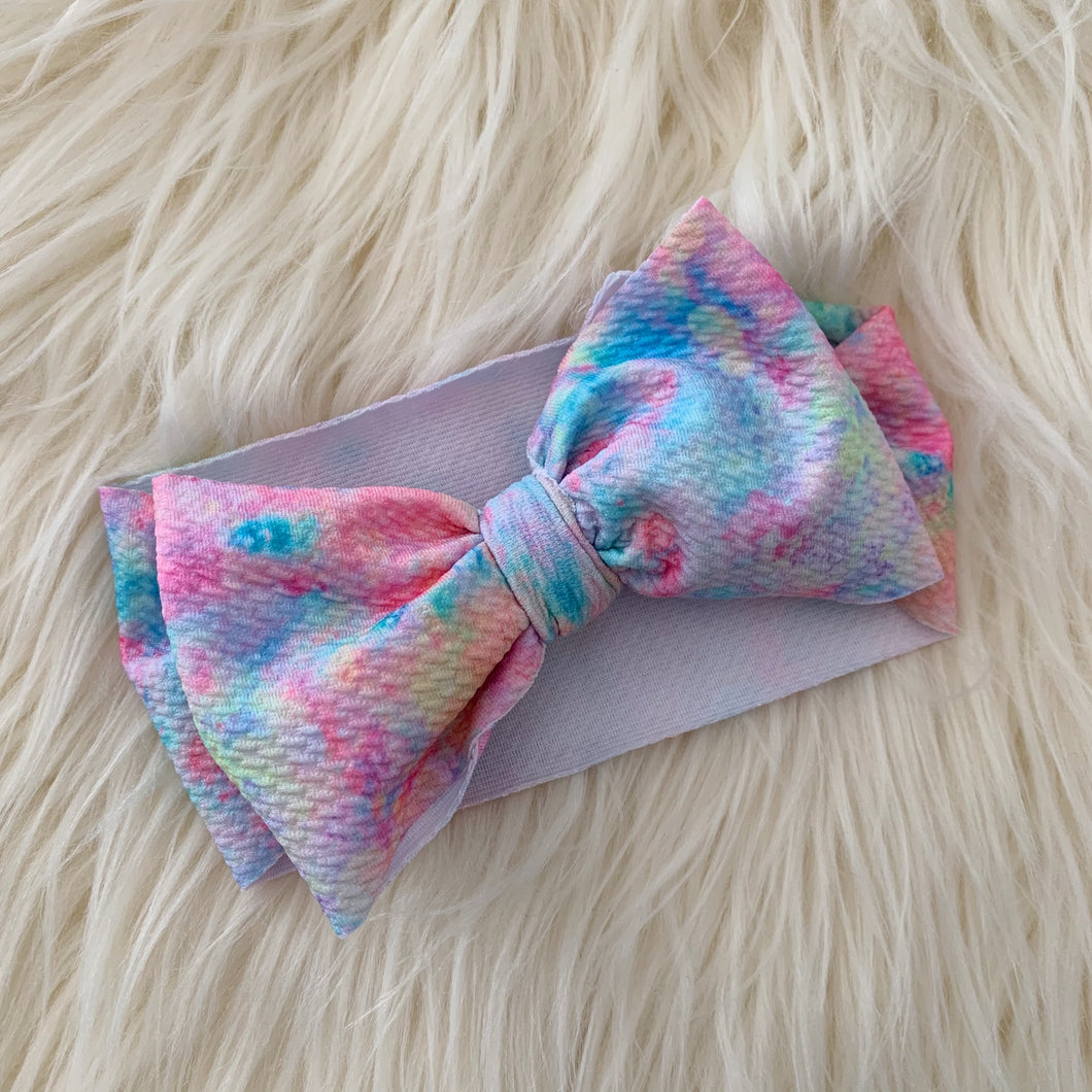 Tie-Dye Oversized Bow - The Gifted Baby NY