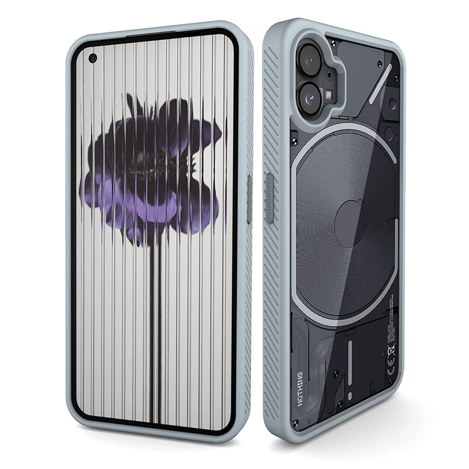 Nothing Phone 1 5G Back Cover Case, Impulse - Gray, KAPAVER