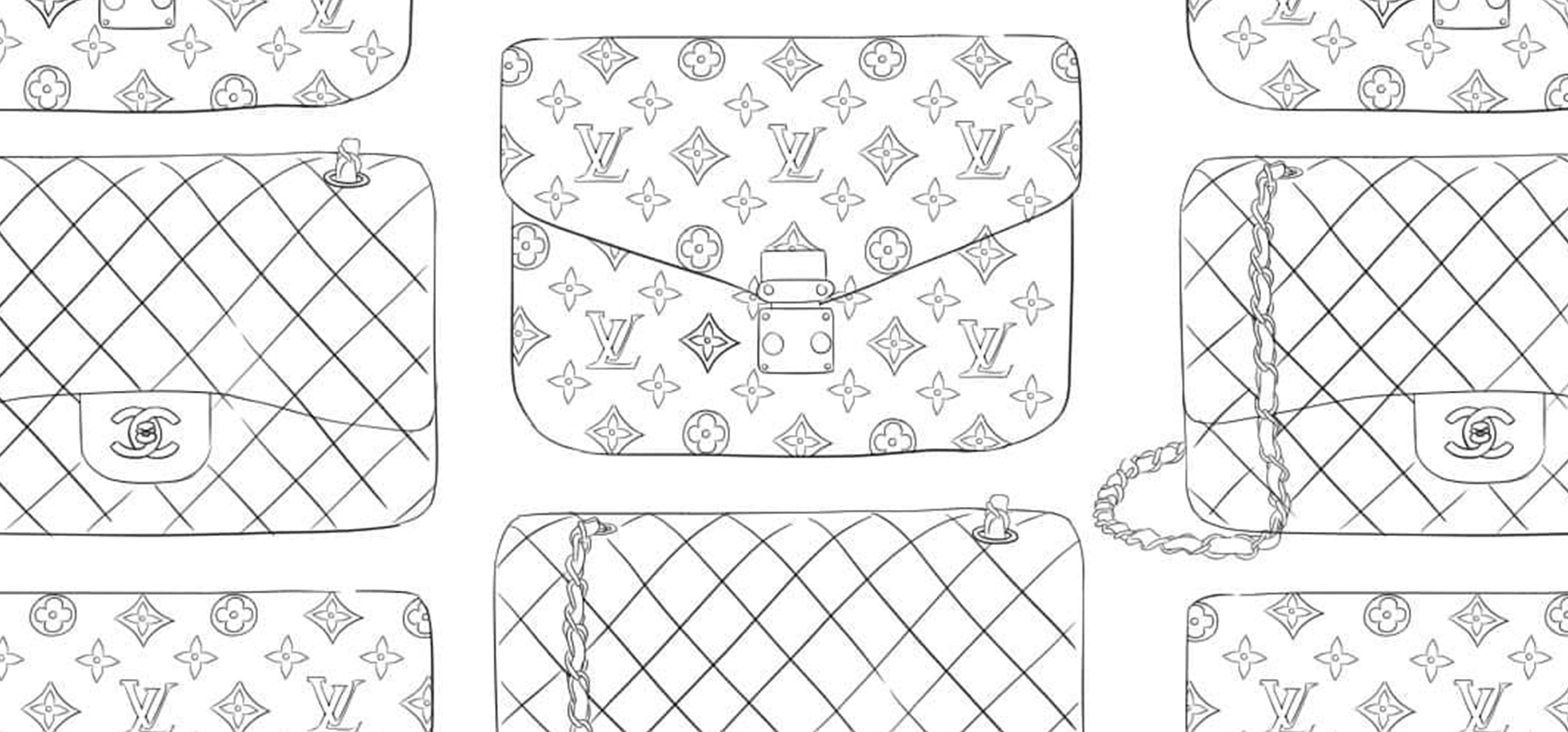 louis vuitton bag drawing easy