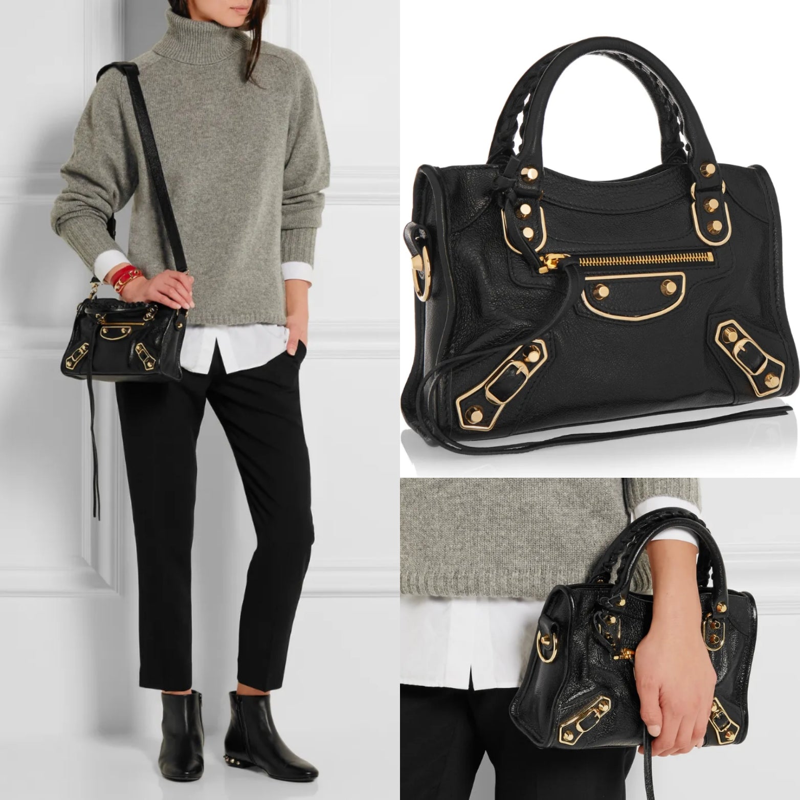 Buy Balenciaga Metallic Edge Small City Bag for Womens  Bloomingdales KSA