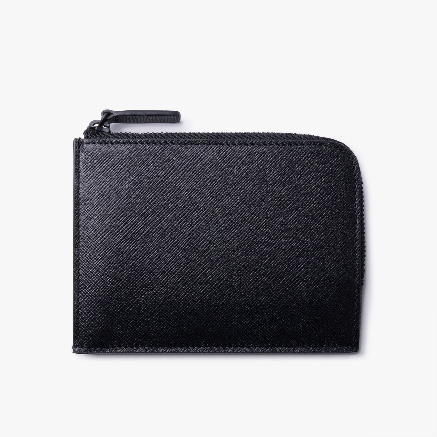 Zipper Wallet - Black Saffiano