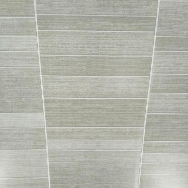 Light Grey Small Tile Effect Bathroom Wall Panels PVC 5mm ...