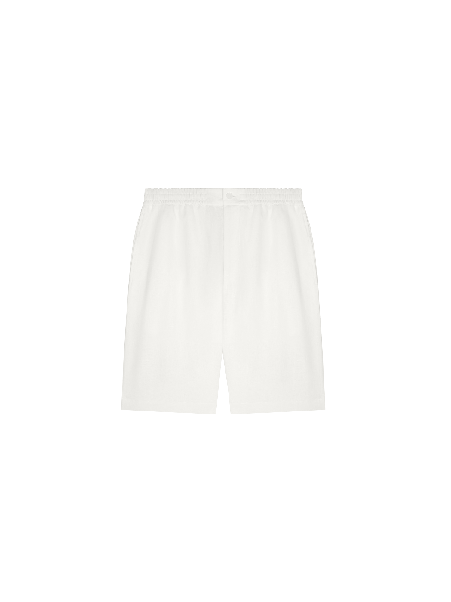Shop Pangaia Dna Aloe Linen Long Shorts In Off-white