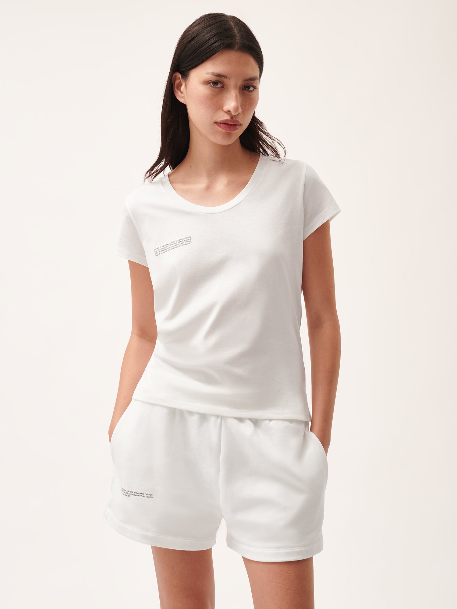 Pangaia Women's 365 Lightweight Scoop Neck T-shirt — Off-white Xl