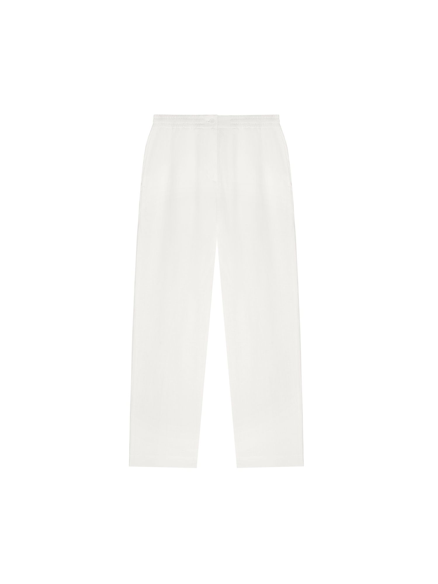 Shop Pangaia Women's Dna Aloe Linen Trousers In Off-white