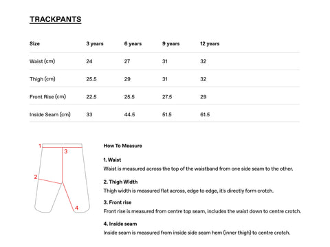 Kids Size Guide - Pangaia