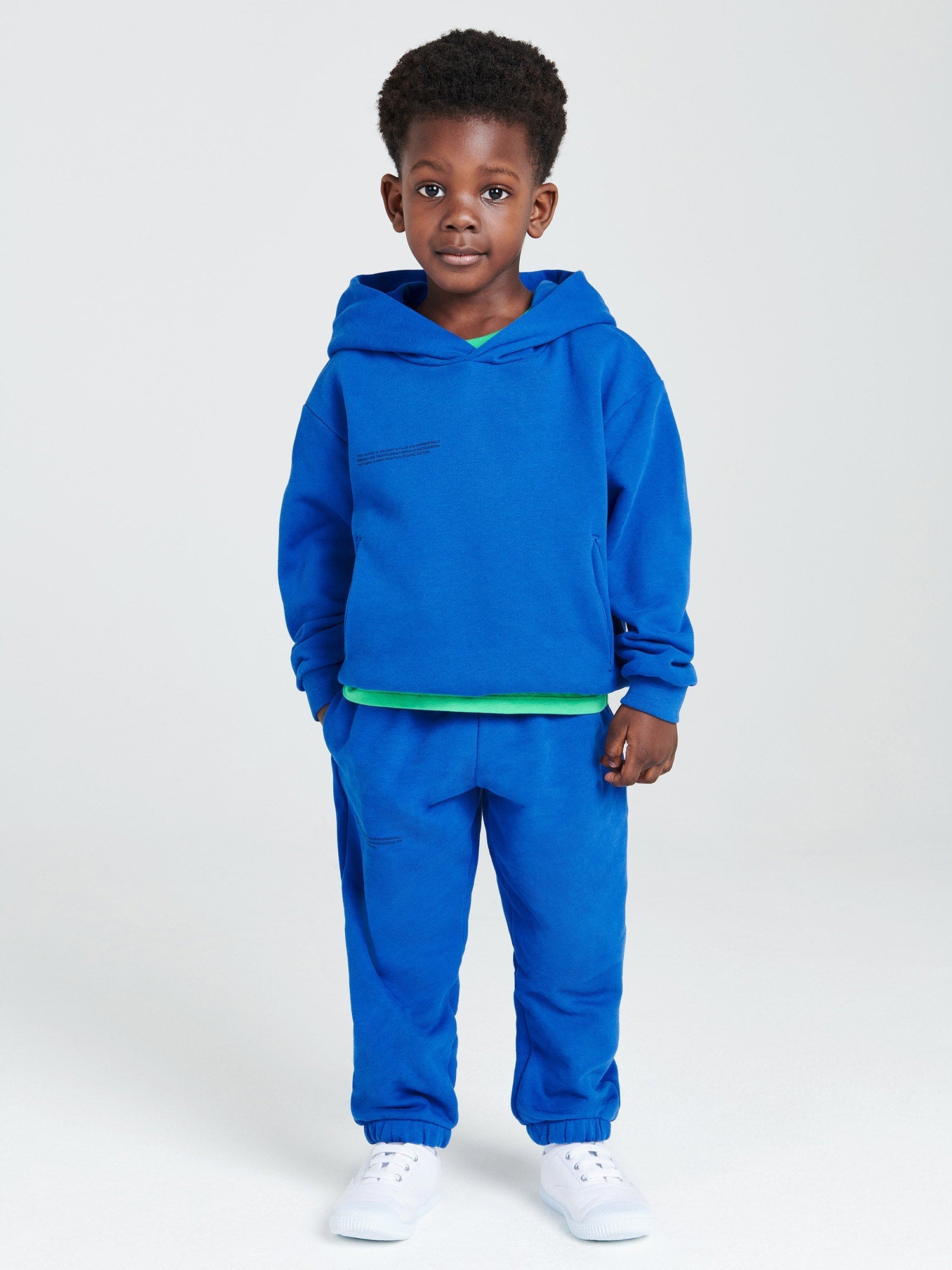 Kids' 365 Hoodie - Bright Tones - Cobalt Blue - Pangaia