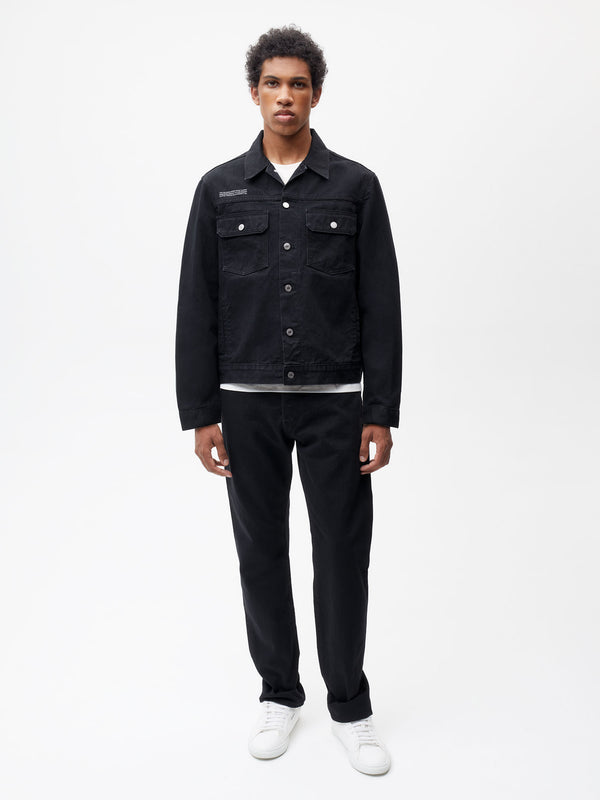 Nettle Denim Jacket - Black - Pangaia