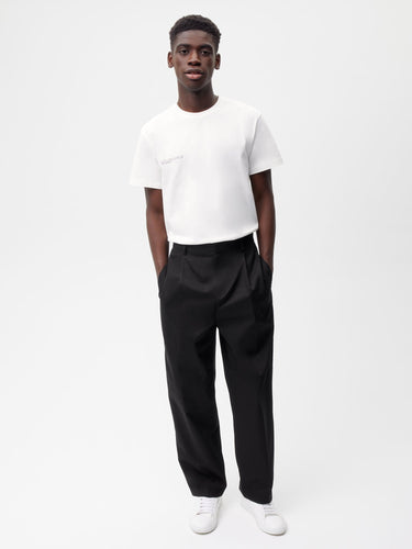 Organic Cotton Tailored Trousers - Black - Pangaia