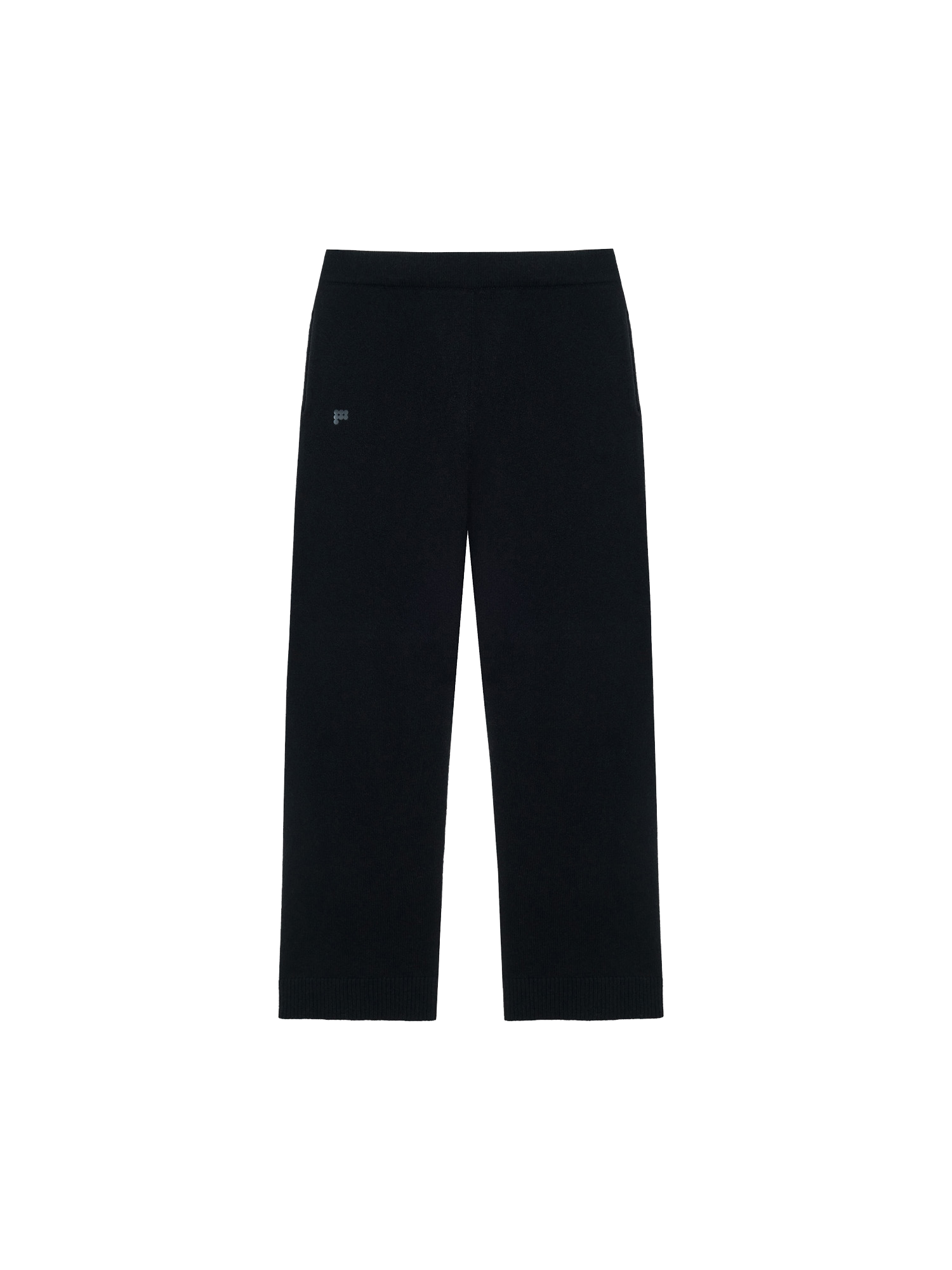 Recycled Cashmere Loose Track Pants - Black - Pangaia