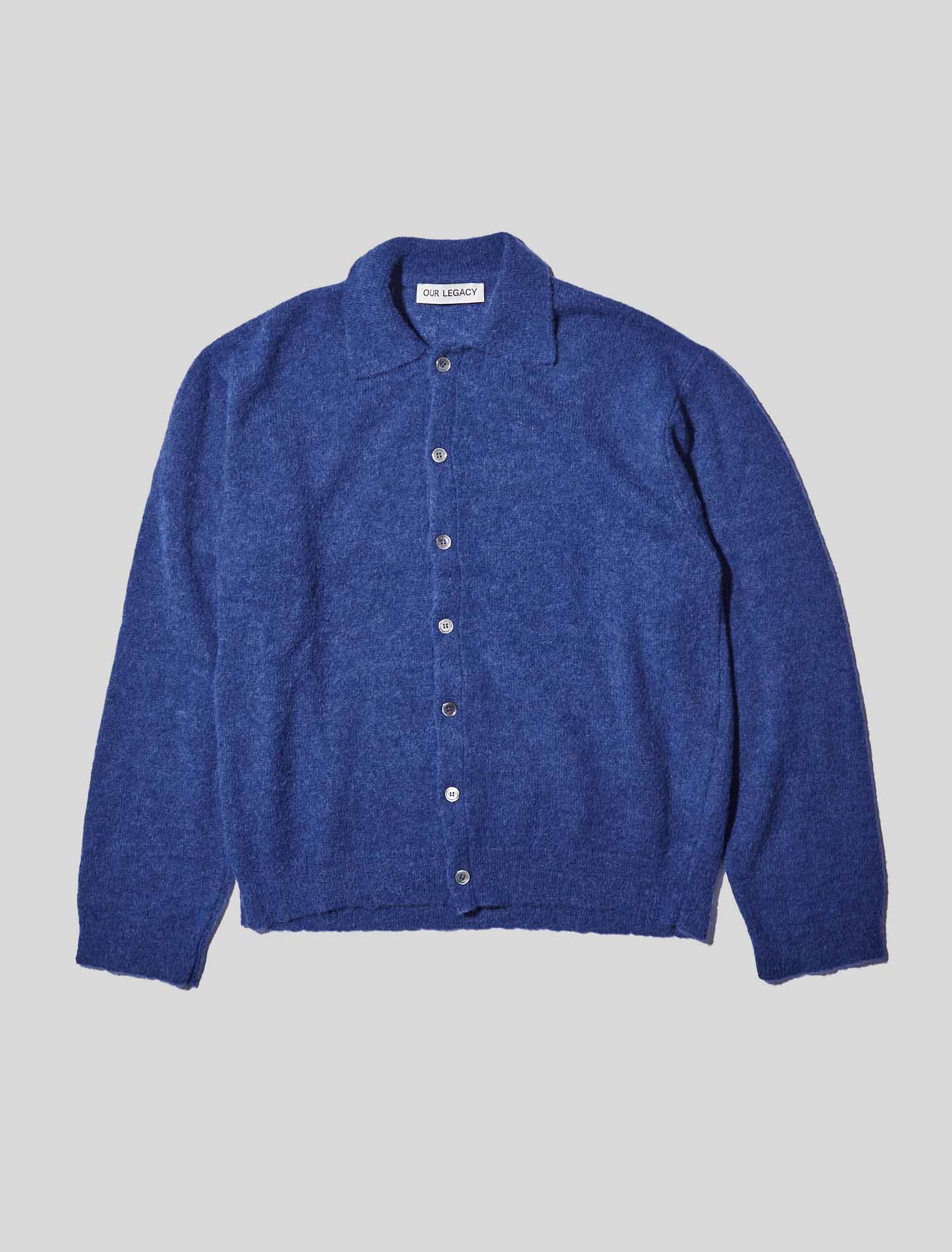 OUR LEGACY EVENING ROYAL POLO BLUEニットポロ