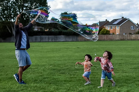 Giant bubbles for outdoor parties