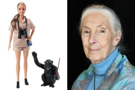 Recycled plastic Jane Goodall Barbie