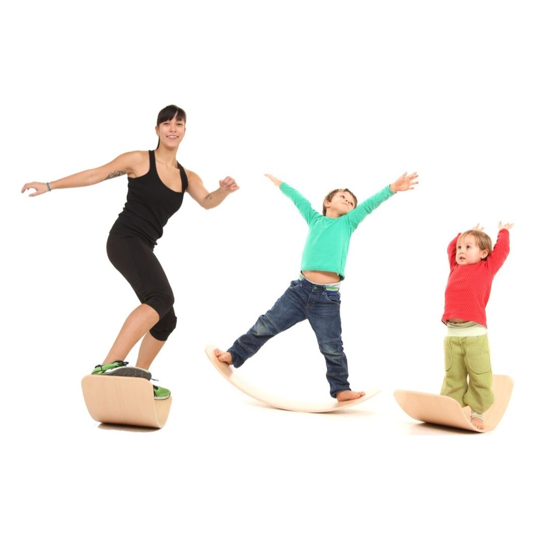 das.Brett bouncy wooden balance board / wobble board