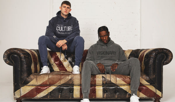 Real Artistic People UK Streetwear BrandFor The Culture Navy Hoodie 