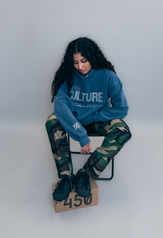 For The Culture Hoodie Navy - Real Artistic People Featuring Kehina