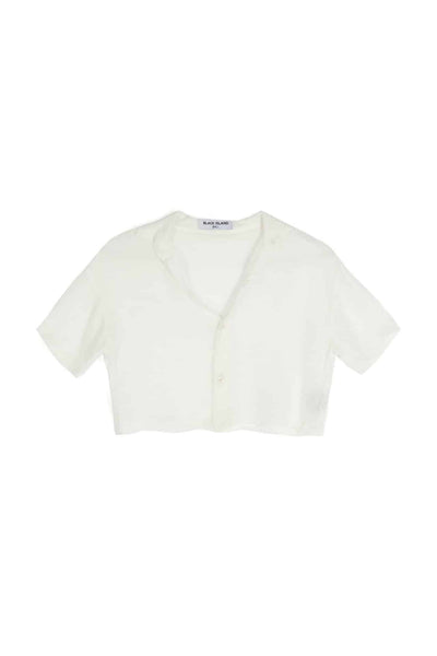 ANNA CROPPED BLOUSE WHITE