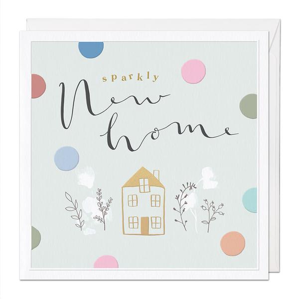 Whistlefish Deluxe Large Sparkly New Home Card