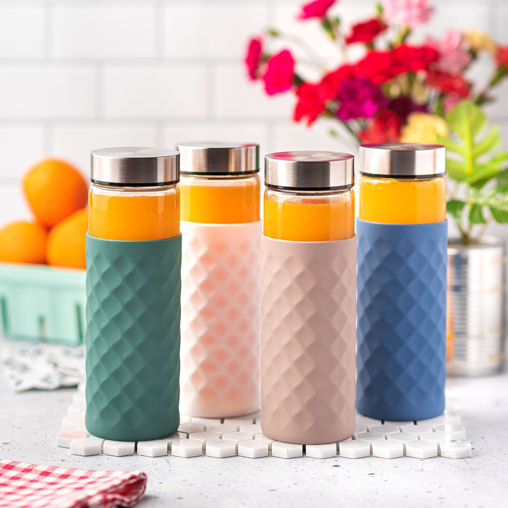 Geometric Cube Silicone Protective Bottle Sleeves Set, for 32oz Bottle