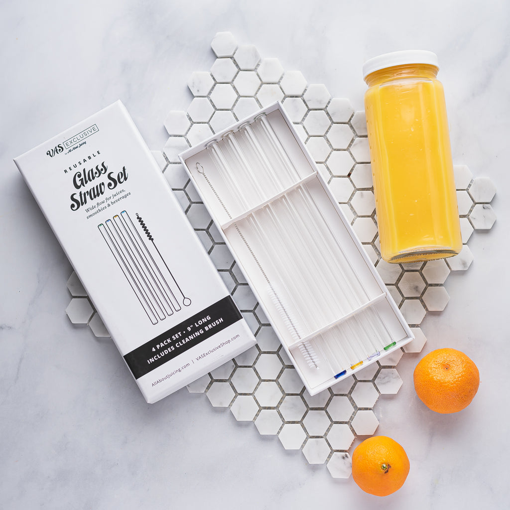 Juice & Smoothie Silicone Straw Set