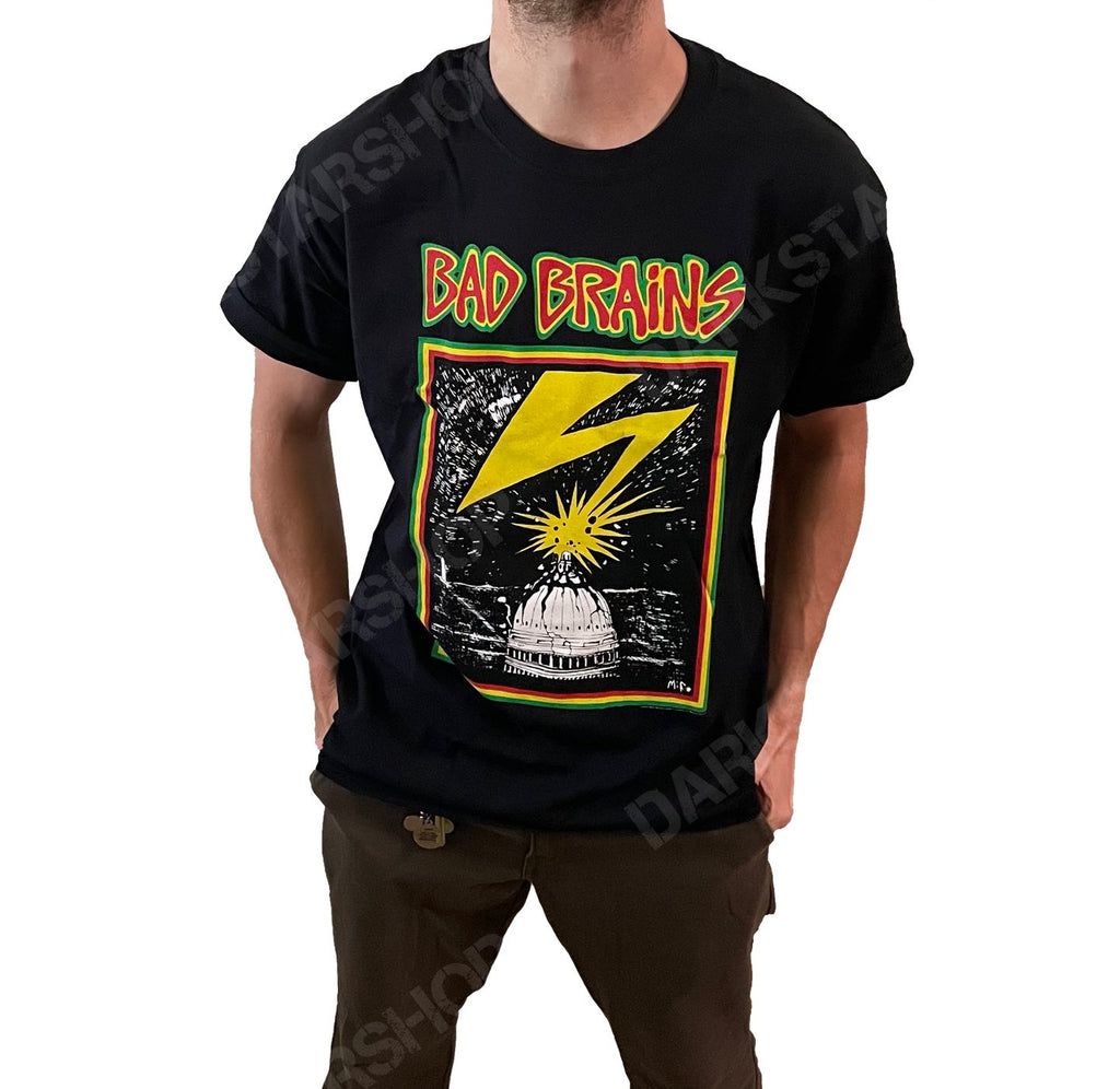 Bad Brains T Shirt Capitol Strike Band Logo New Official Mens Black Size  XXL : : Clothing, Shoes & Accessories