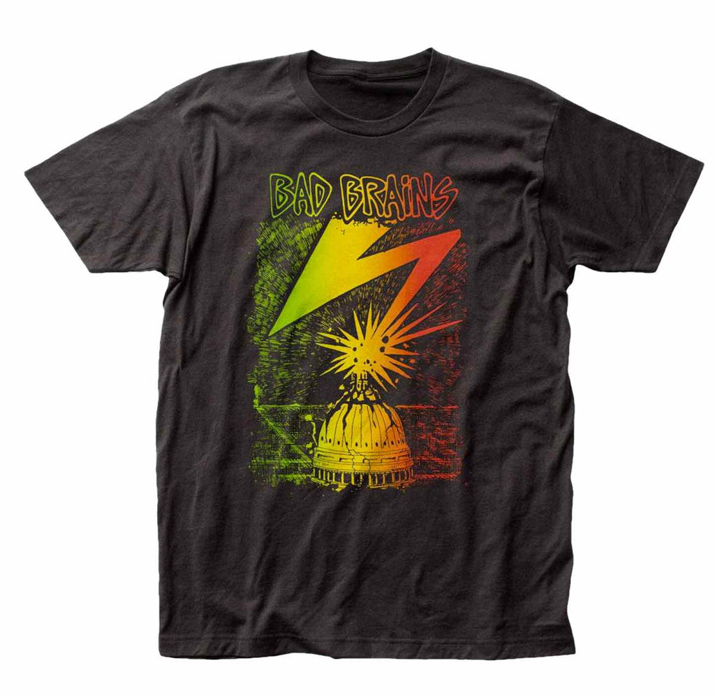 BAD BRAINS CAPITOL STENCIL LOGO NEW BLACK T SHIRT - Best Rock T-shirts