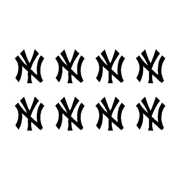 New York Yankees Vinyl Decals Phone Laptop NY Small Stickers Set of 8 ...