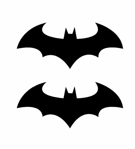 Batman Symbol Vinyl Decals Car Window Bike Laptop Stickers Set of 2 ...