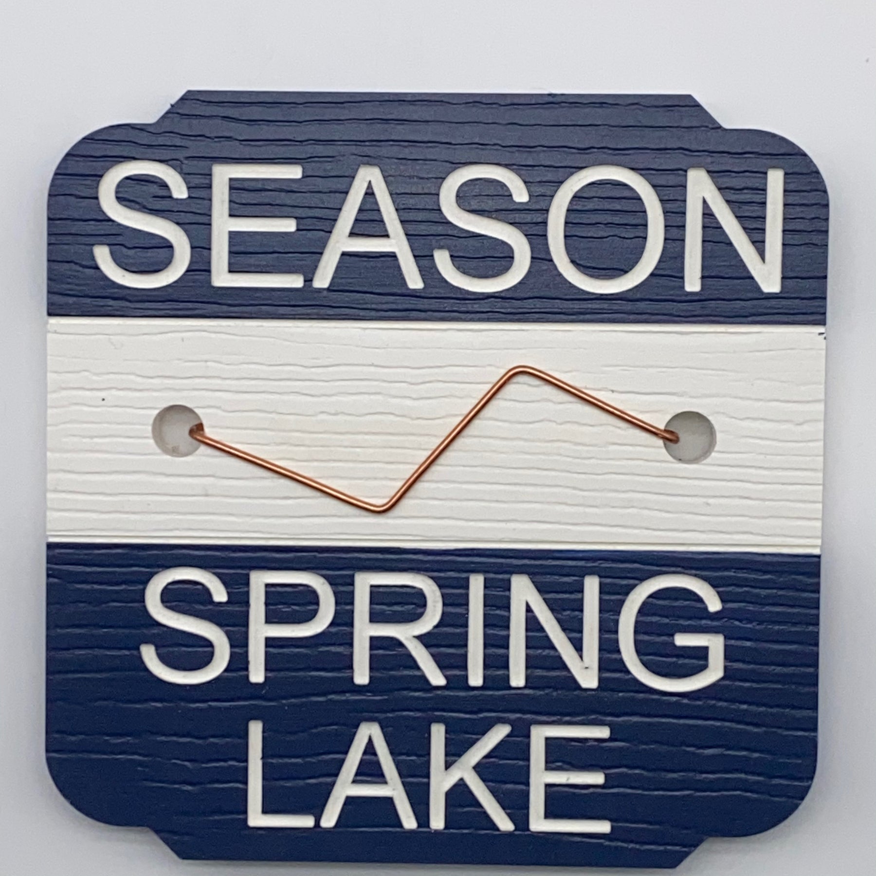 Beach Badge Plaque Spring Lake 7" x 7" Shore And More