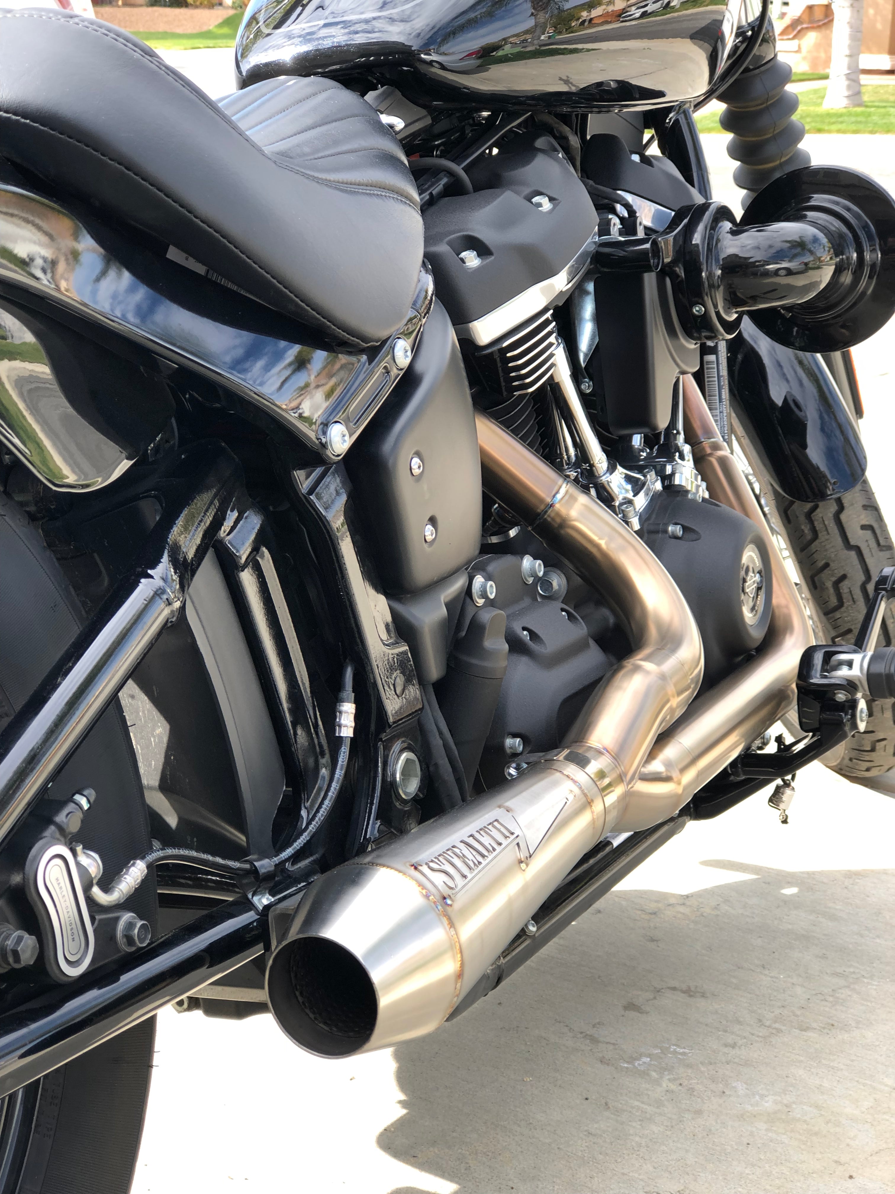 1723 Softail/Lowrider/ST/Fatbob/Streetbob Exhaust Stealth Pipes