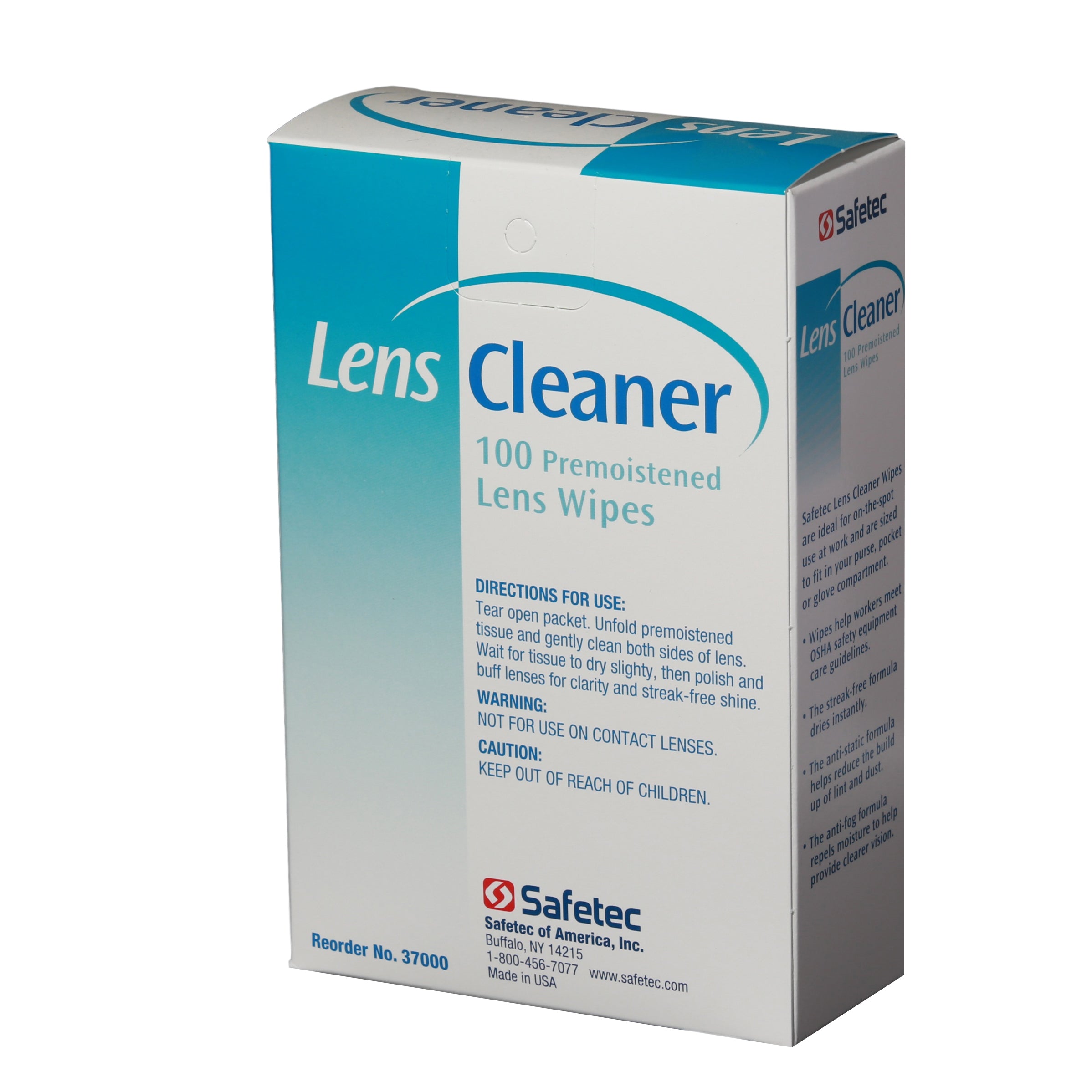 Lens Cleaning Wipes - 100 Per Box  ABC First Aid Supplies Online
