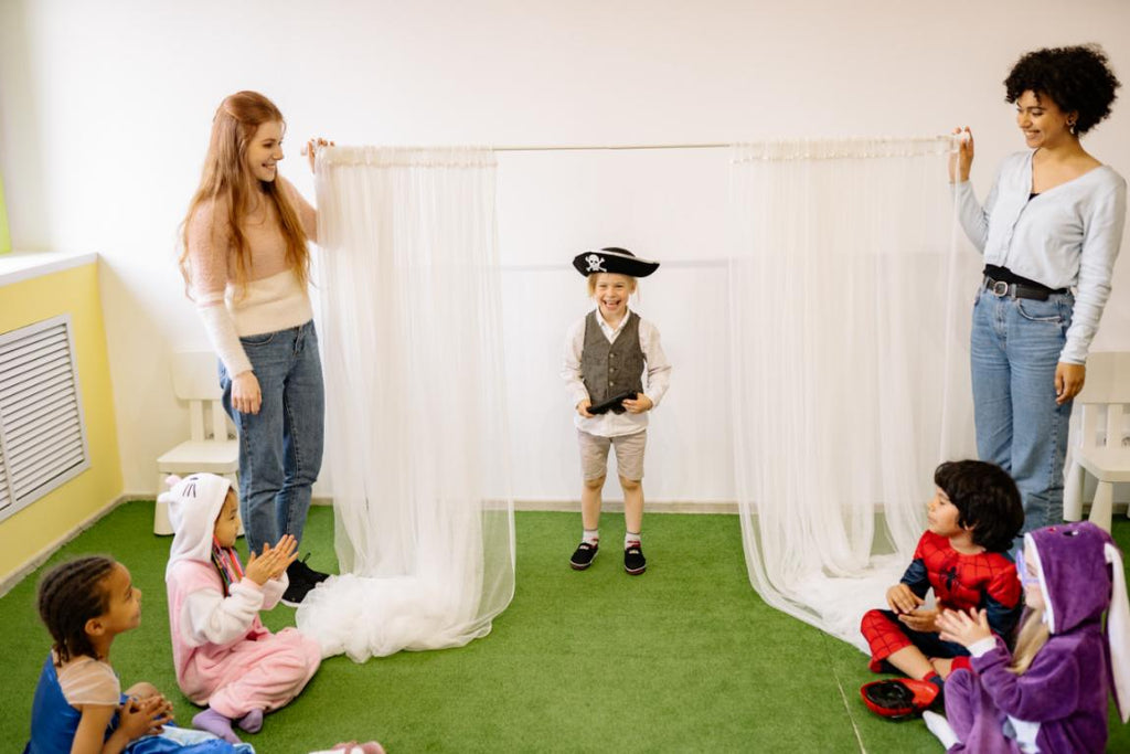 <span>A kid dressed as a pirate at a </span><span>costume party</span><span>, representing DIY summer costumes for kids</span><span>.</span>