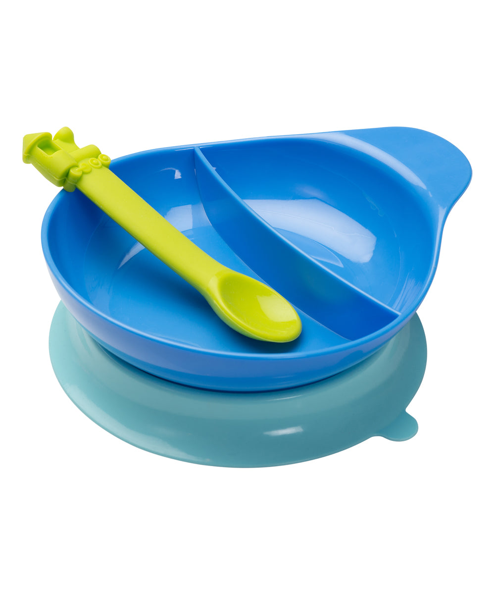 Kizingo Left-Handed Toddler Spoon - Blue 1 ct