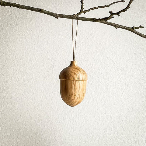 wooden acorn