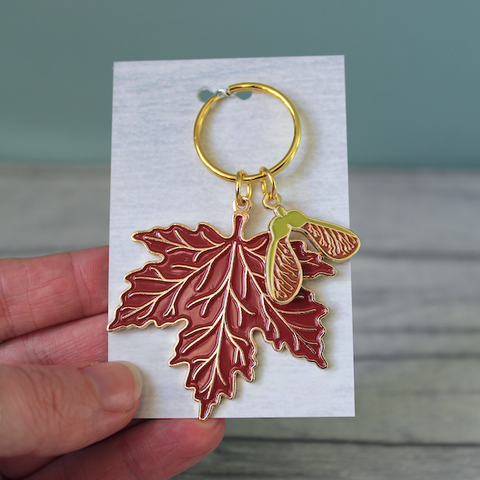 maple and seed keyring