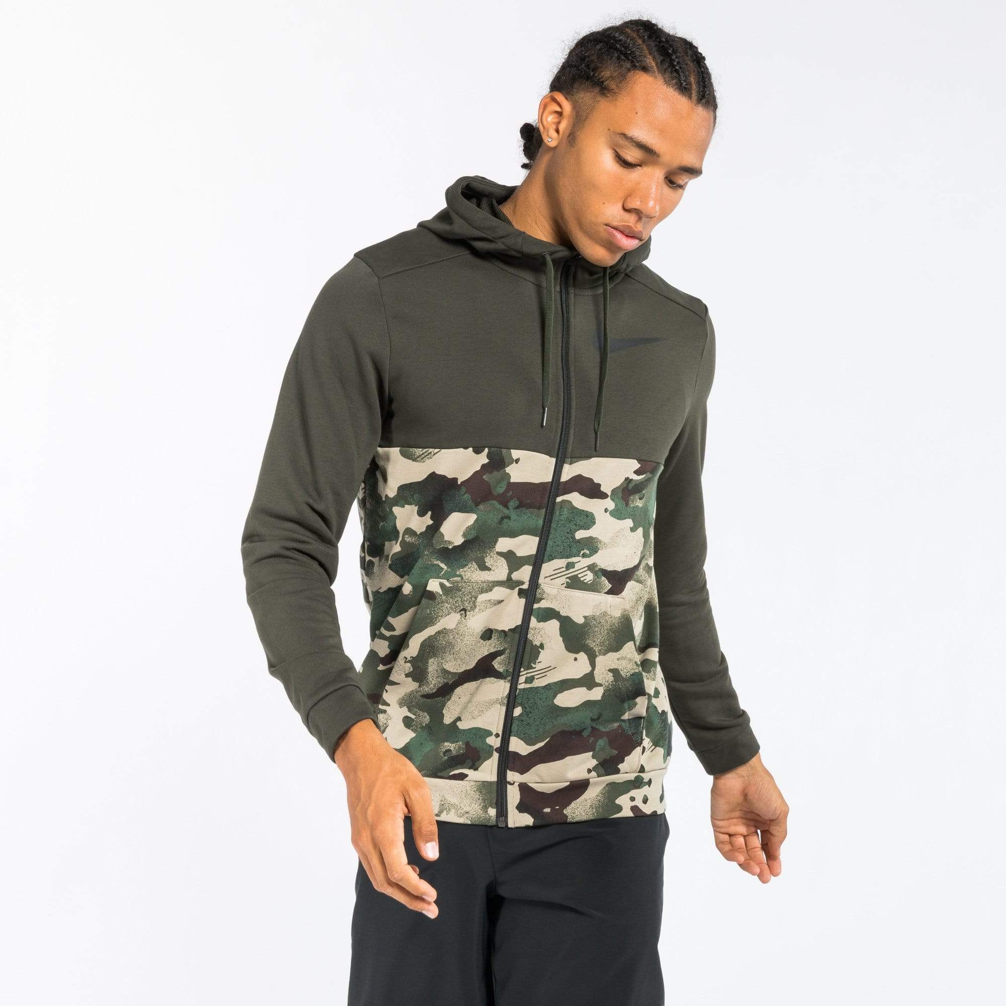 nike dri fit camo hoodie