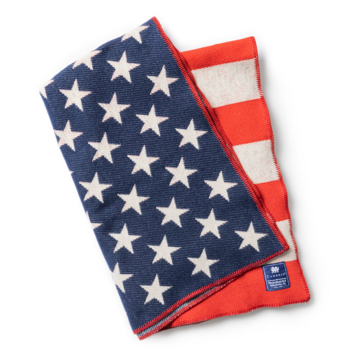 Fairbault Woolen Mill Co. American Flag Traditional Throw – Cambria ...