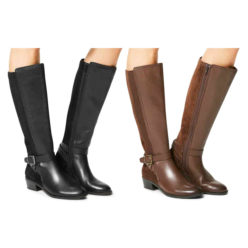 m&s long boots