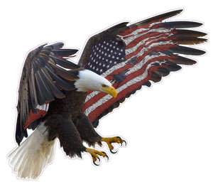American Eagle American Flag Wall Decor | Nostalgia Decals Wall ...