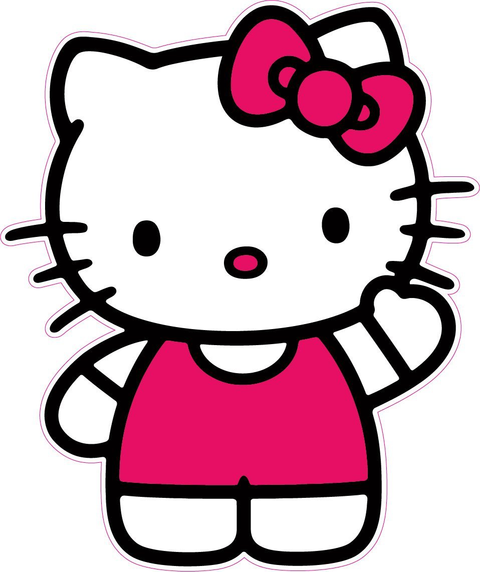 Hello Kitty Decal and Wall Decor Nostalgia Decals Wall Decoration