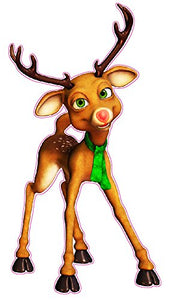 Rudolph The Red Nose Reindeer Window And Wall Decor Decal