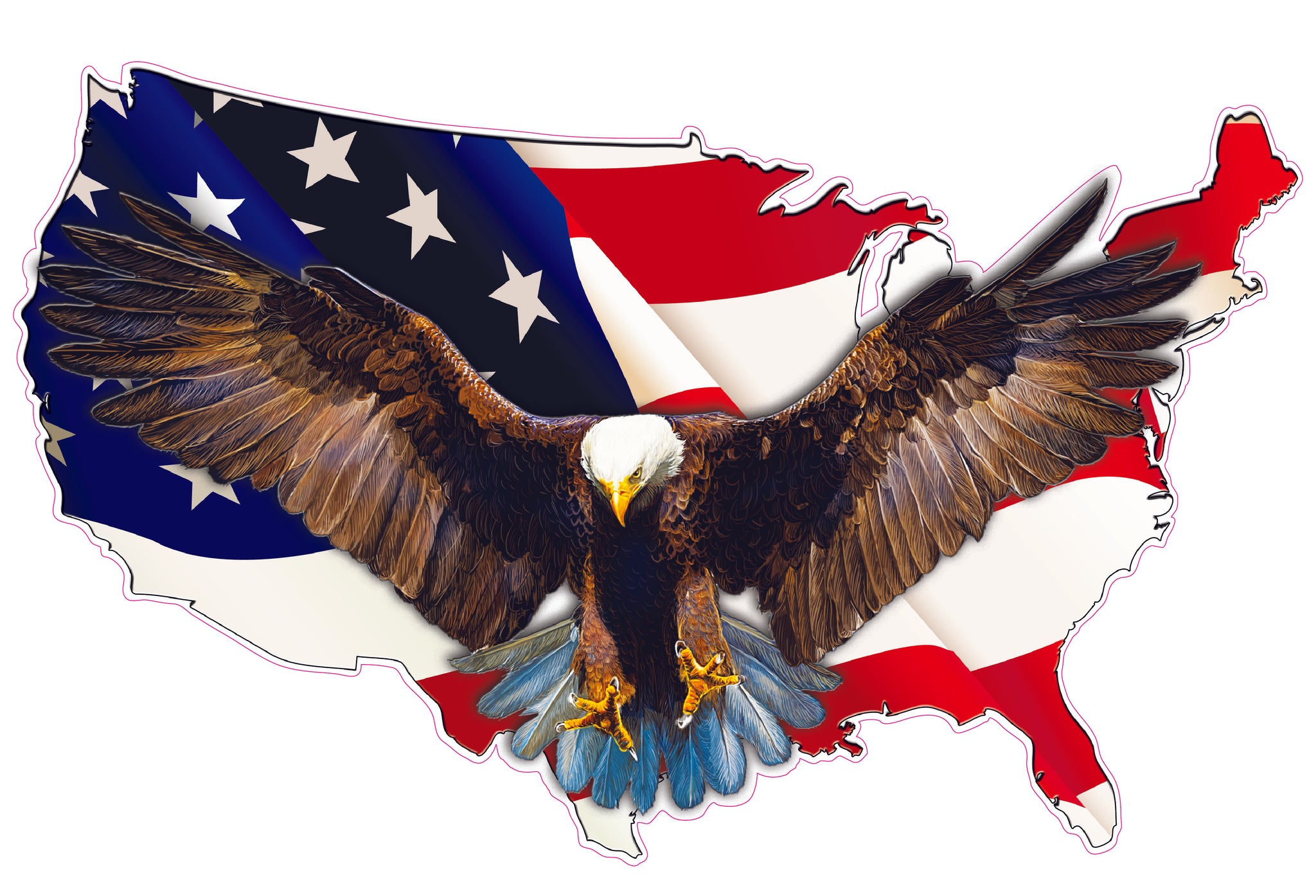 Eagle American Flag SVG, Eagle USA Flag PNG, American Eagle Flag vector  File