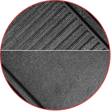 Cast Iron Griddle with Handles [Reversible] - Uno Casa