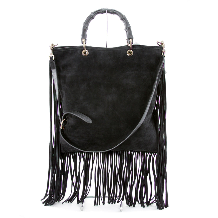 gucci bamboo fringe bag